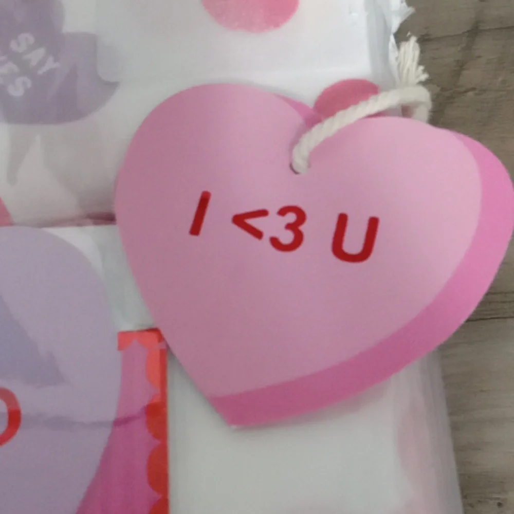 Valentines Day Conversation Hearts Sheet Set New - Picture 4 of 4